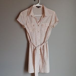 [forever 21] Polka Dot Button-up Mini Dress